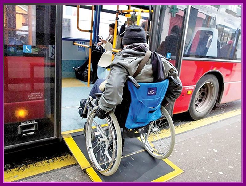 امکانات اتوبوس ها برای معلولین در تورهای معلولین